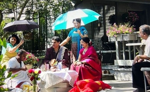 Vivek Mehra and Neena Gupta’s wedding picture