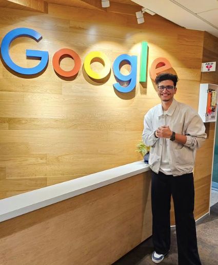 Nishchay at Google Office