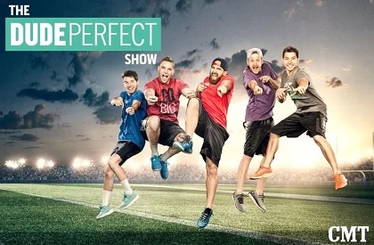 Tyler Toney with his partners of Dude Perfect